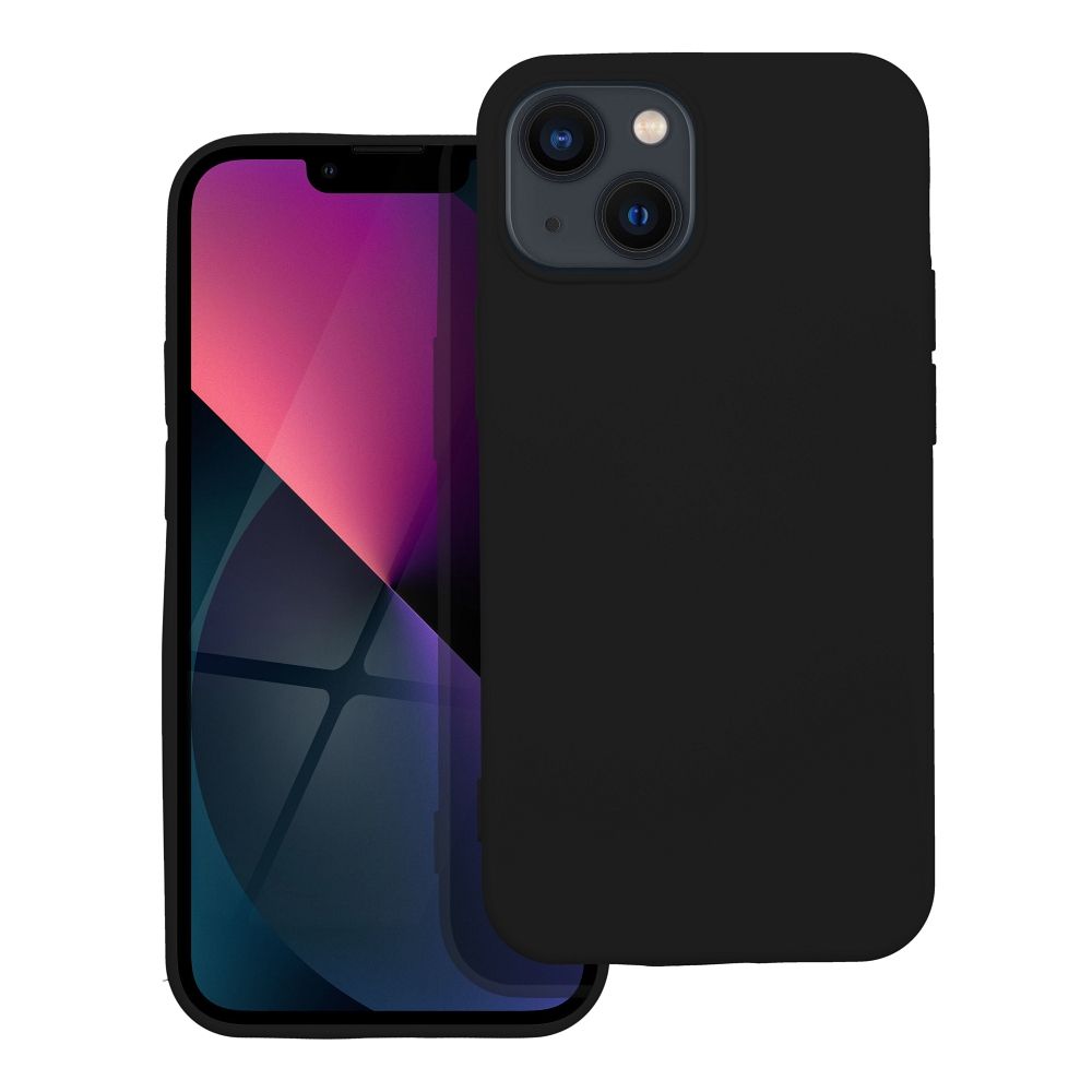 Silikona viedtālruņa apvalks melns