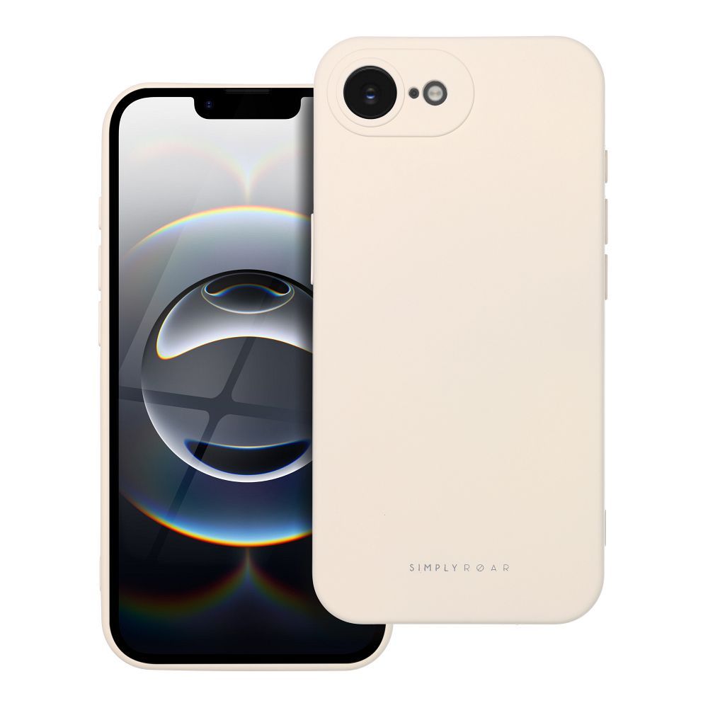 ROAR SPACE viedtālruņa apvalks iPhone 16e, akvamarīna balts