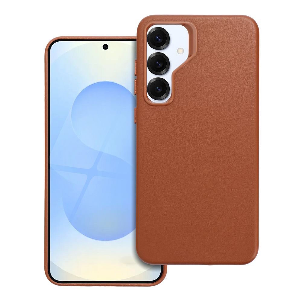 LEATHER MAG COVER viedtālruņa apvalks SAMSUNG S25 PLUS brūns