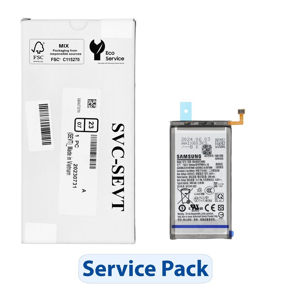 ServicePack baterija EB-BG973ABU paredzēta SAMSUNG S10 G973 GH82-18826A