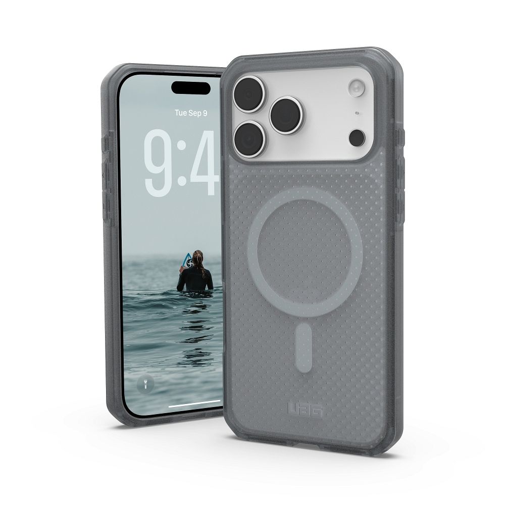UAG Urban Armor Gear viedtālruņa apvalks DOT saderīgs ar MagSafe iPhone 17 Pro Max pelēks