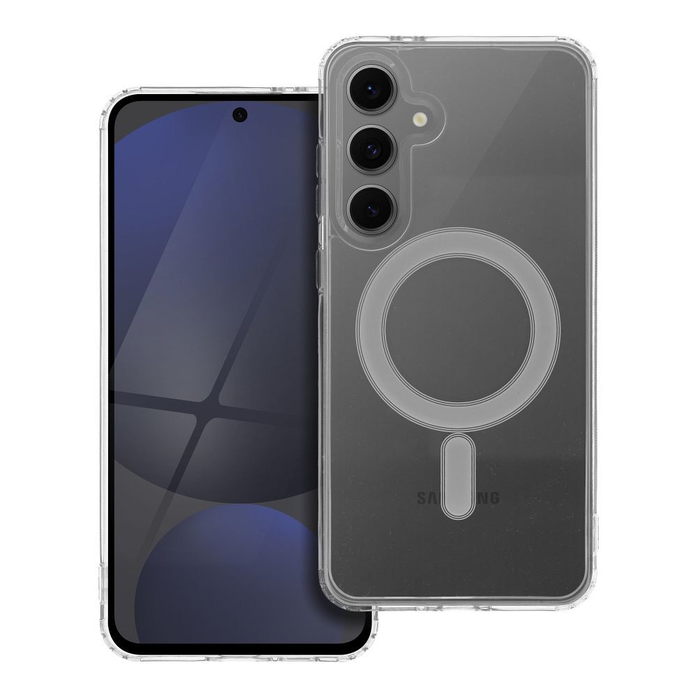Viedtālruņa apvalks magnētisks ar MagSafe, saderīgs ar SAMSUNG S24 FE, caurspīdīgs