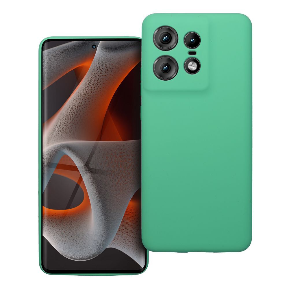 Silikona 2 mm viedtālruņa apvalks MOTOROLA EDGE 50 Pro, piparmētru krāsas