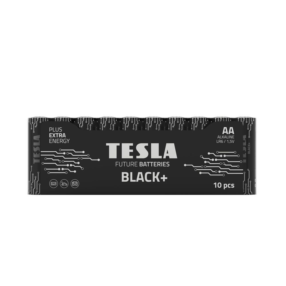 TESLA sārma baterija R6 (AA) BLACK+ [10x72] 10 gab.