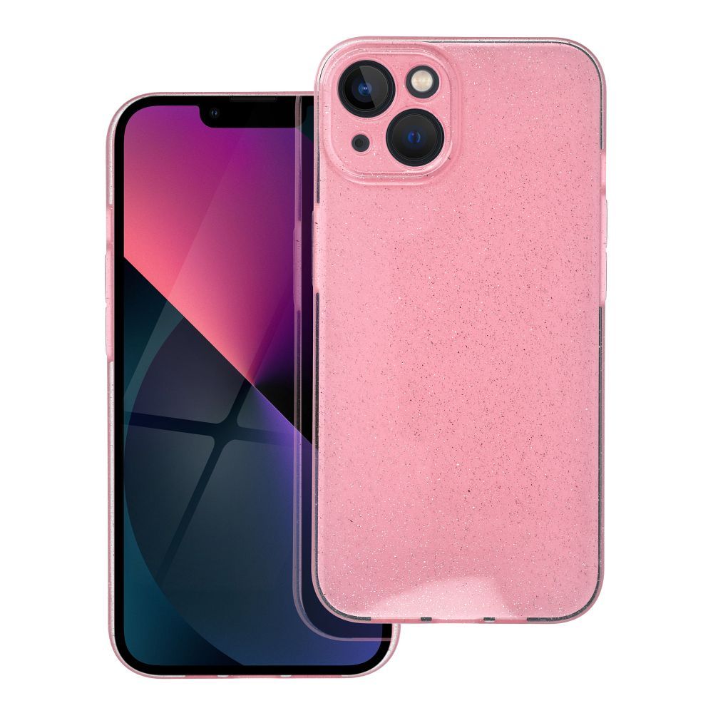 Caurspīdīgs apvalks 2 mm Blink iPhone 13 rozā