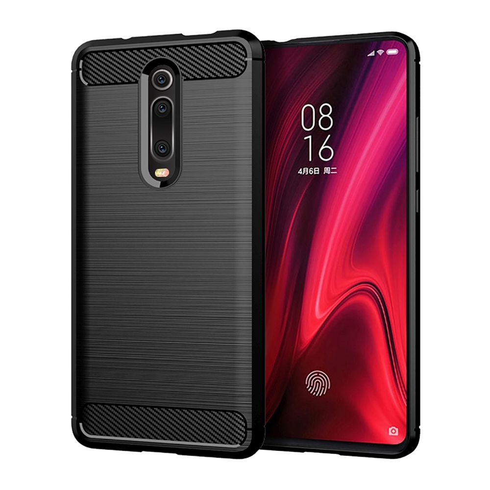 CARBON viedtālruņa apvalks XIAOMI Redmi 9T / Poco M3 melns