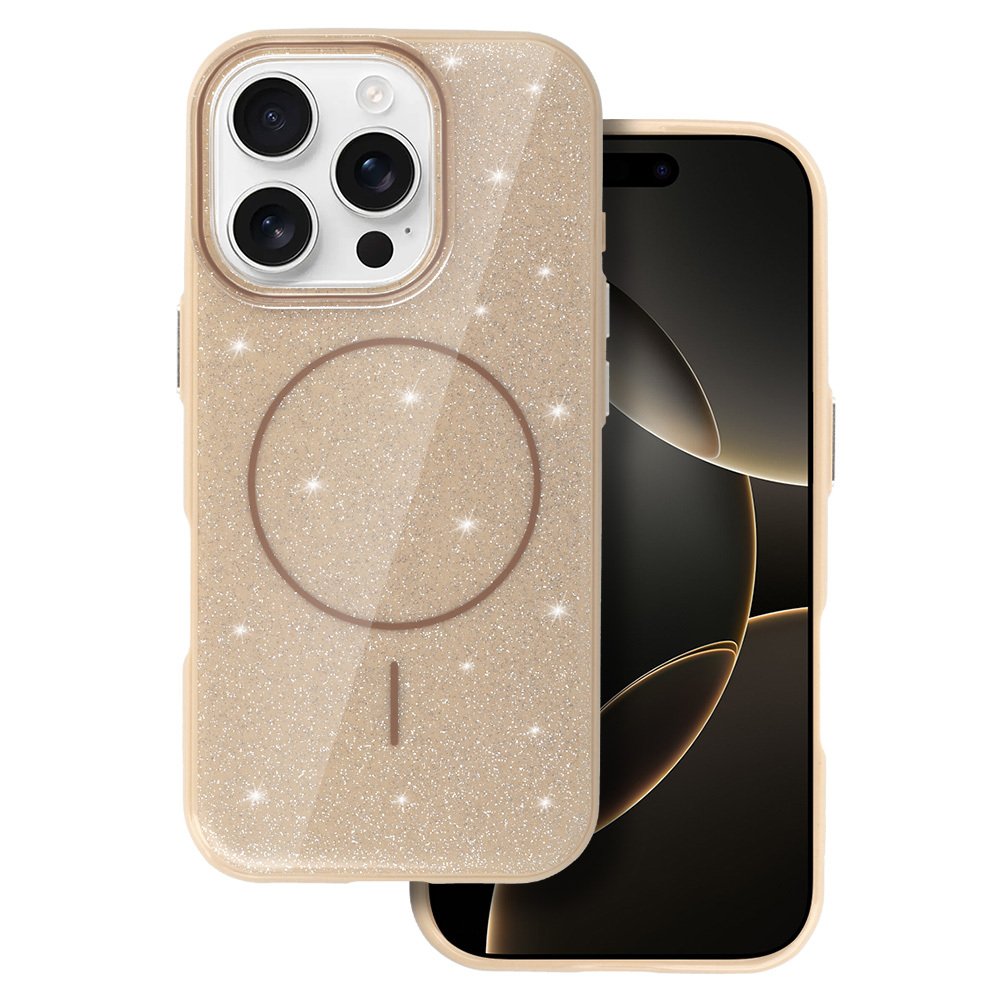 Magnētiskais Īpaši Plāns Spīdīgs viedtālruņa apvalks Iphone 13 Pro zelta