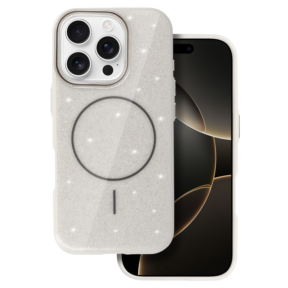 Viedtālruņa apvalks Magsafe Slim Shiny Iphone 16 Pro Max melns