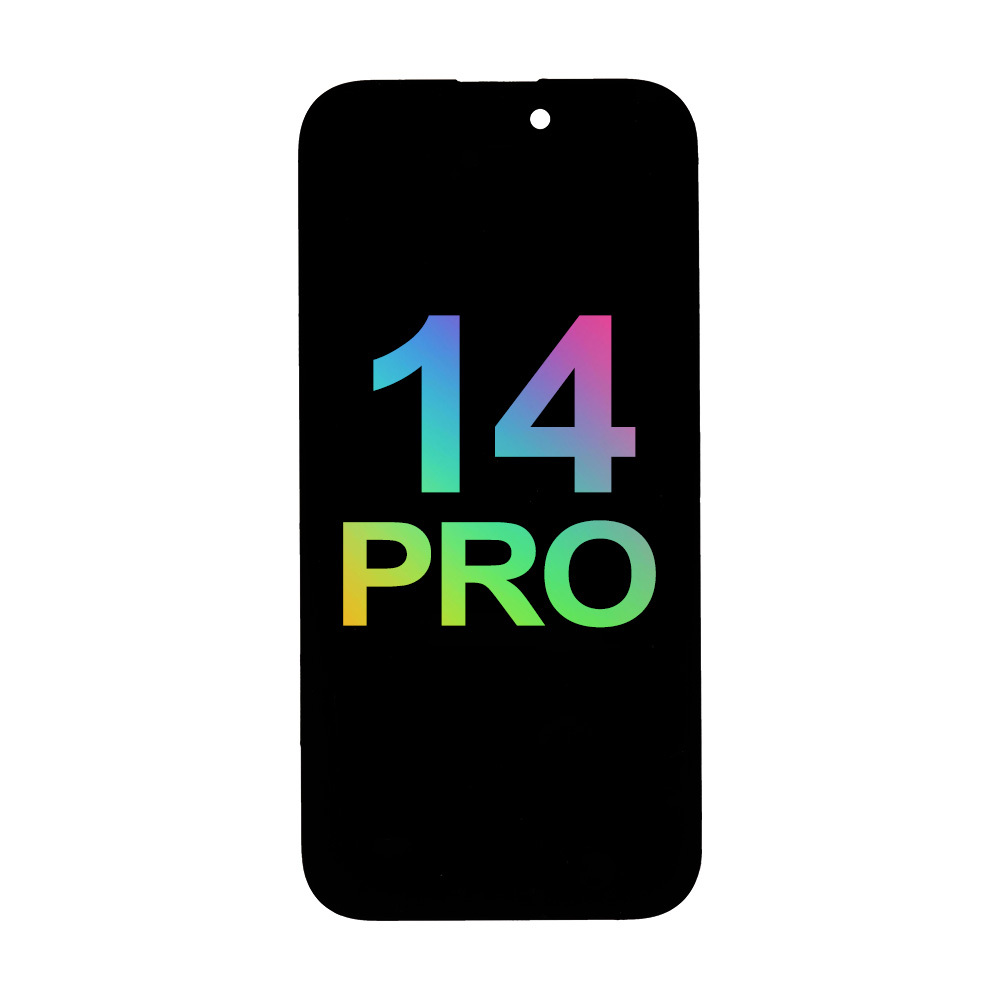 Mecanico Soft OLED ekrāns Incell iPhone 14 Pro ar rāmi (Support IC Transplant) - melns