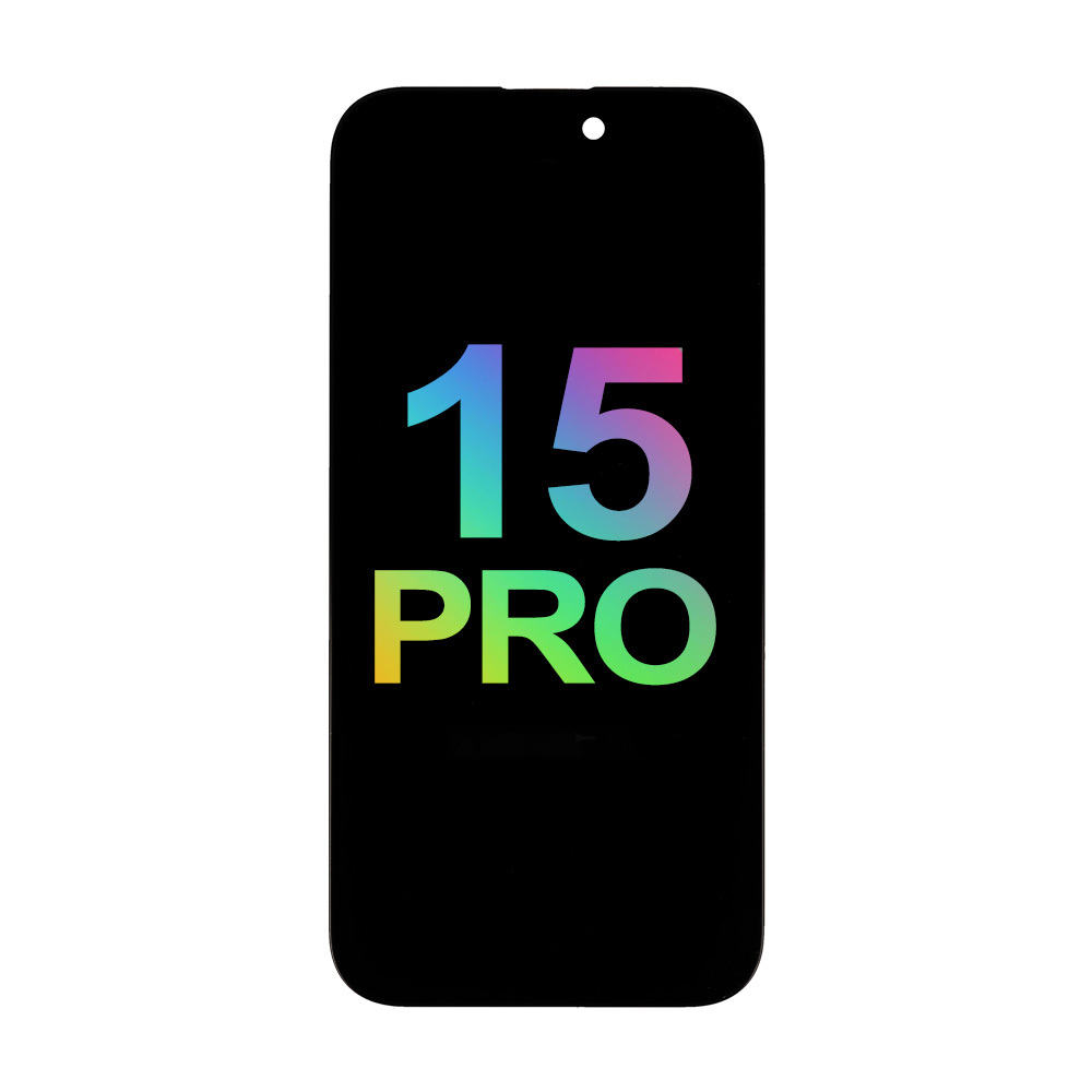 Mecanico Soft OLED ekrāns Incell iPhone 15 Pro ar rāmi (Support IC Transplant) - melns