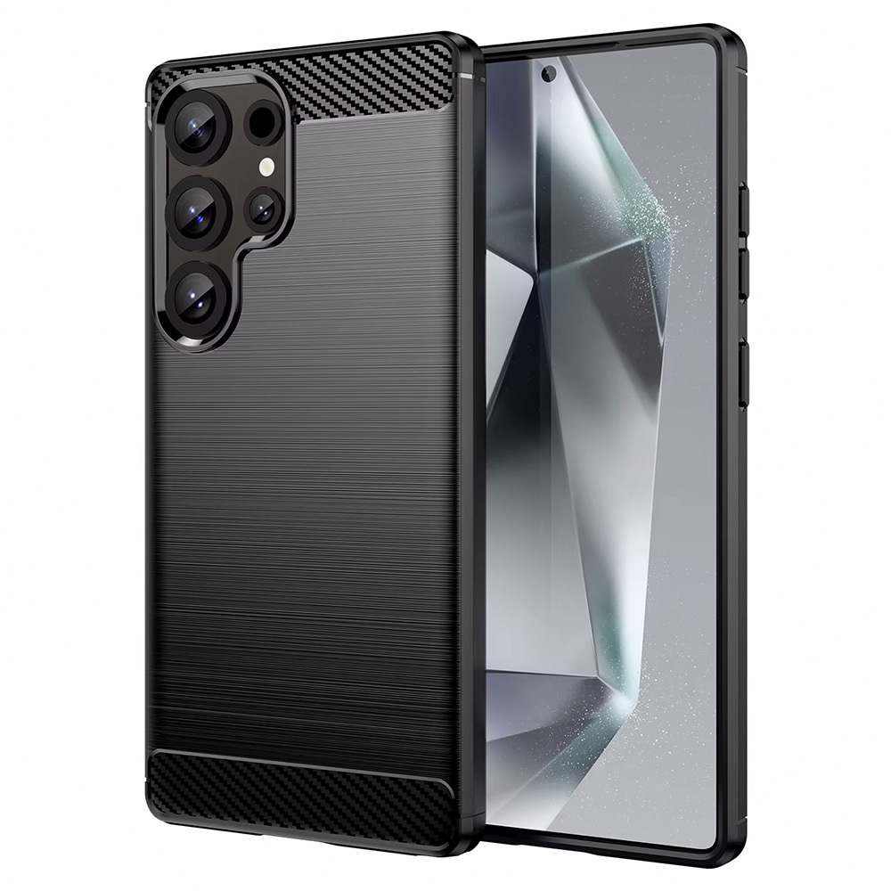 Ogļu apvalks Samsung Galaxy S24 Ultra melns