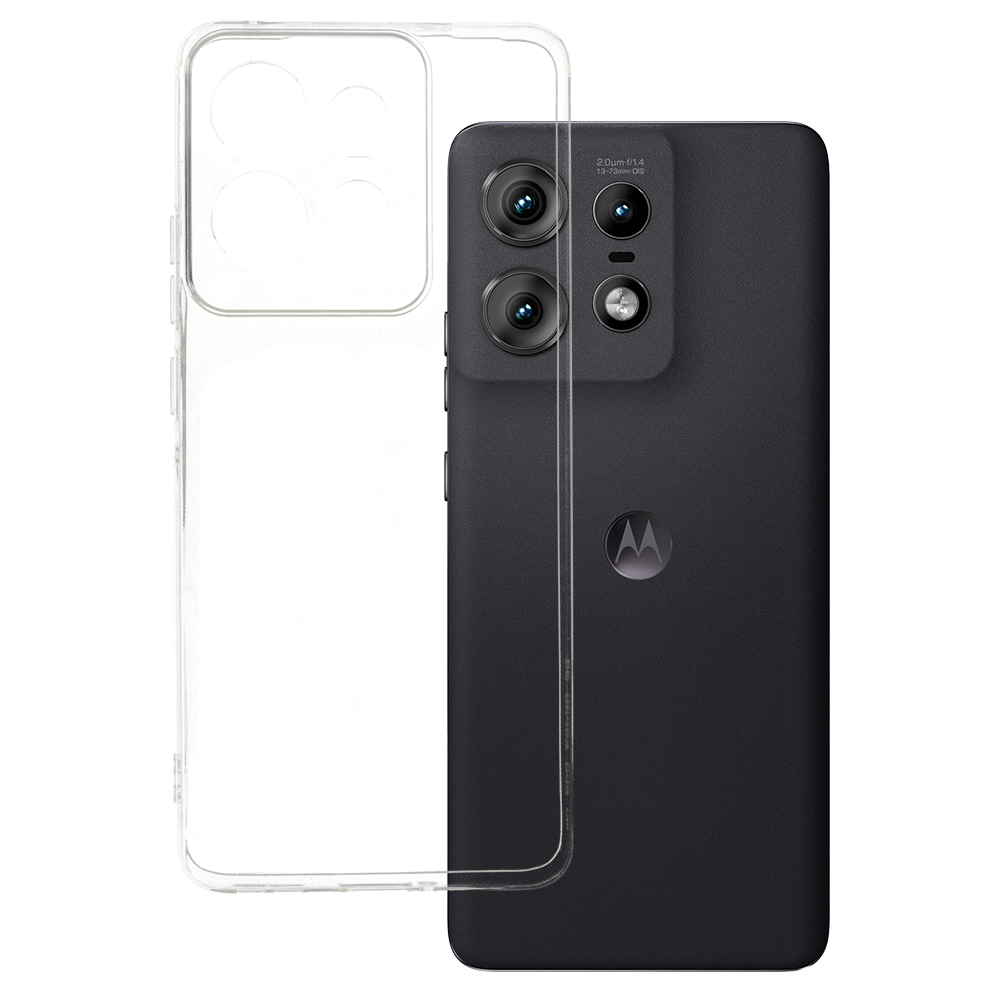 Īpaši plāns 1mm viedtālruņa apvalks Motorola Edge 50 Pro 5G caurspīdīgs