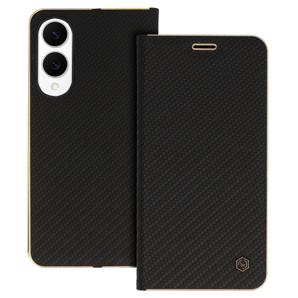 Wonder Frame Viedtālruņa apvalks Samsung Galaxy S25 Edge melns