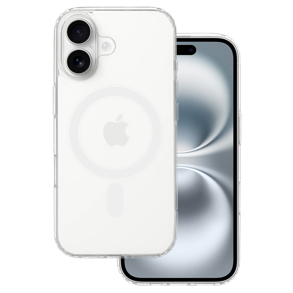 Akrila magnētiskais viedtālruņa apvalks Iphone 17 caurspīdīgs
