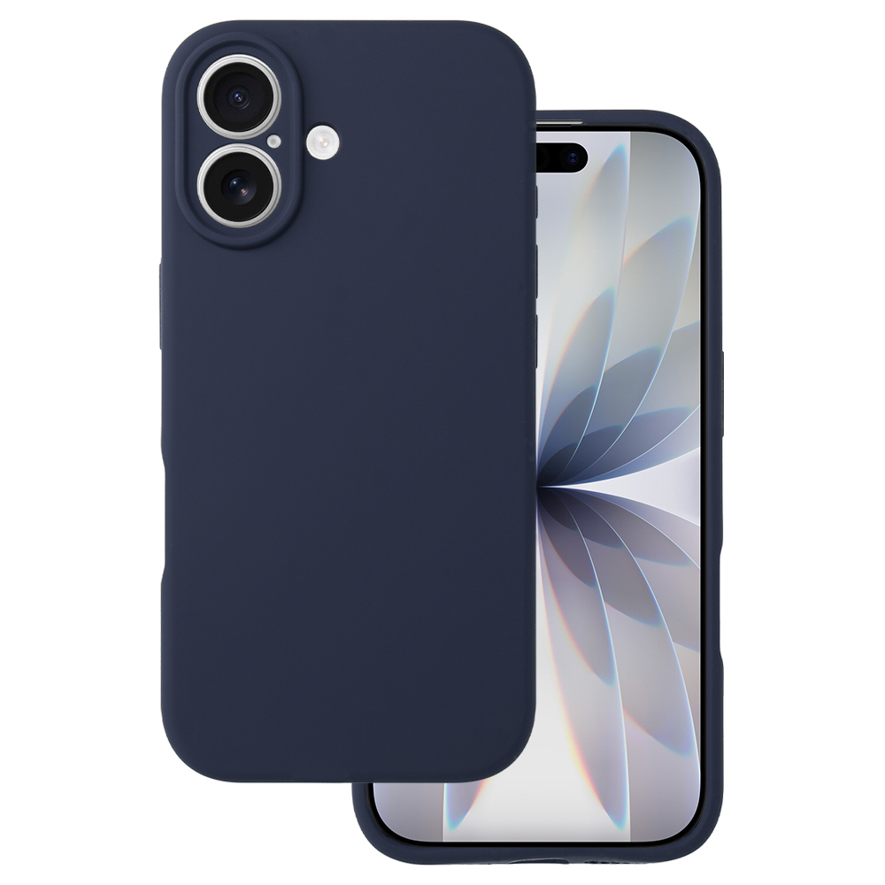 Viedtālruņa apvalks Silikon Lite priekš iPhone 17 Air tumši zils