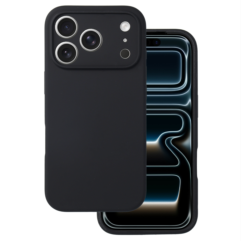 Silikona Lite viedtālruņa apvalks Iphone 17 Pro Max melns