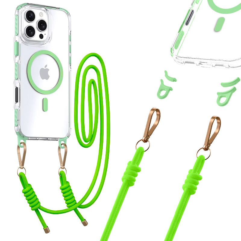 Tel Protect Strap Skaidrs viedtālruņa apvalks Iphone 17 zaļš