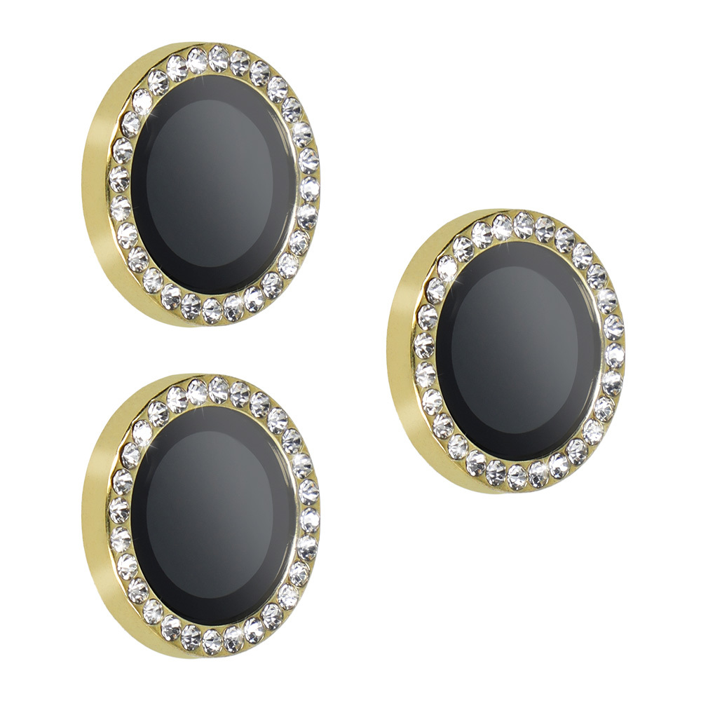 Temperētais stikls HARD DIAMOND kamerai (objektīvam) iPhone 17 Pro/17 Pro Max – zelta krāsas, 3 gab.