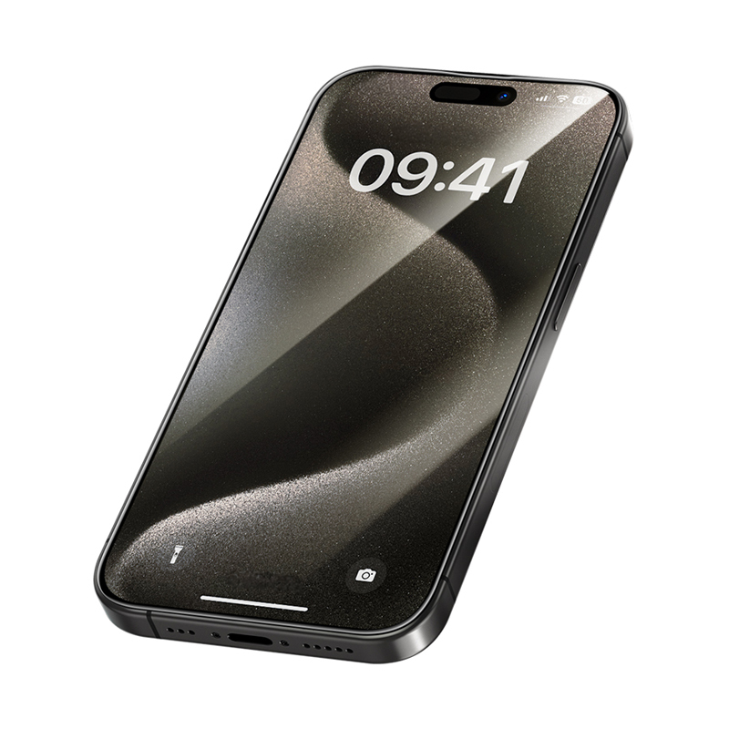 Benks Rūdīts stikls Arc Shield Pilna Pārklājums (GA62) Iphone 15 Pro Max melns