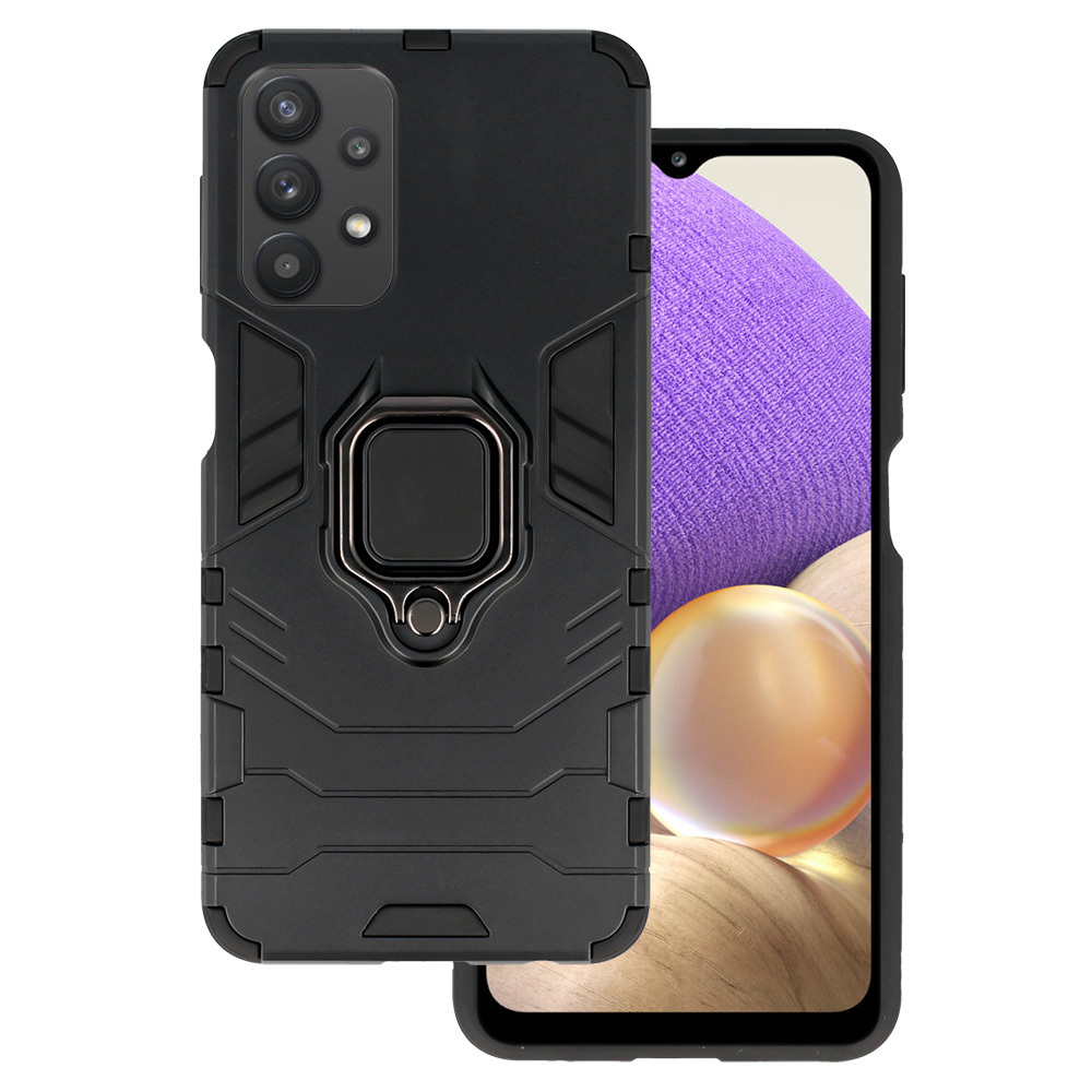 Viedtālruņa apvalks Ring Armor Samsung Galaxy A32 5G melns