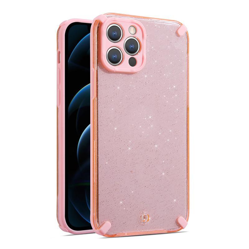 Viedtālruņa apvalks Armor Glitter rozā IPHONE 12 PRO