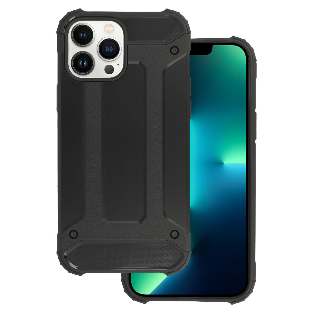 Armor Carbon viedtālruņa apvalks Iphone 13 Pro Max melns