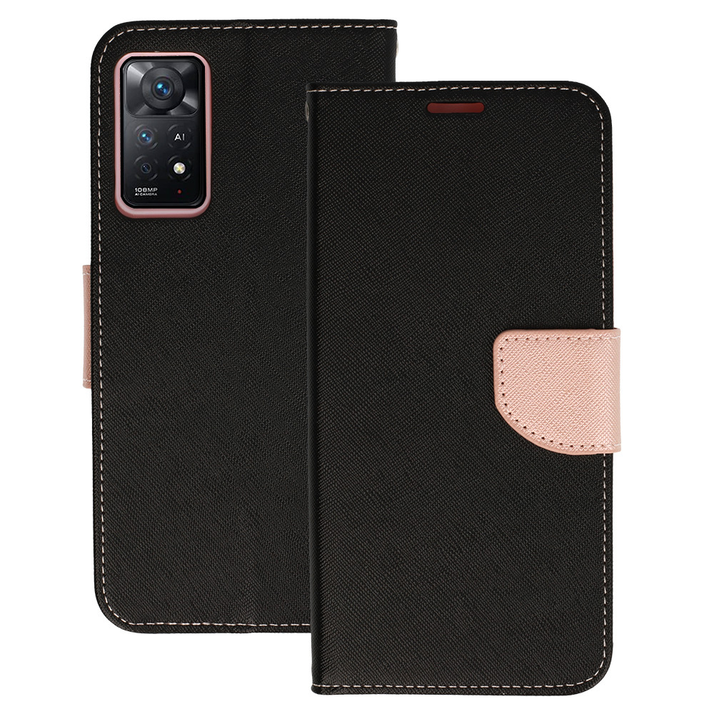 Stilīgs viedtālruņa apvalks Xiaomi Redmi Note 11 5G/Note 11S 5G/Poco M4 Pro 5G melna-zeltaina