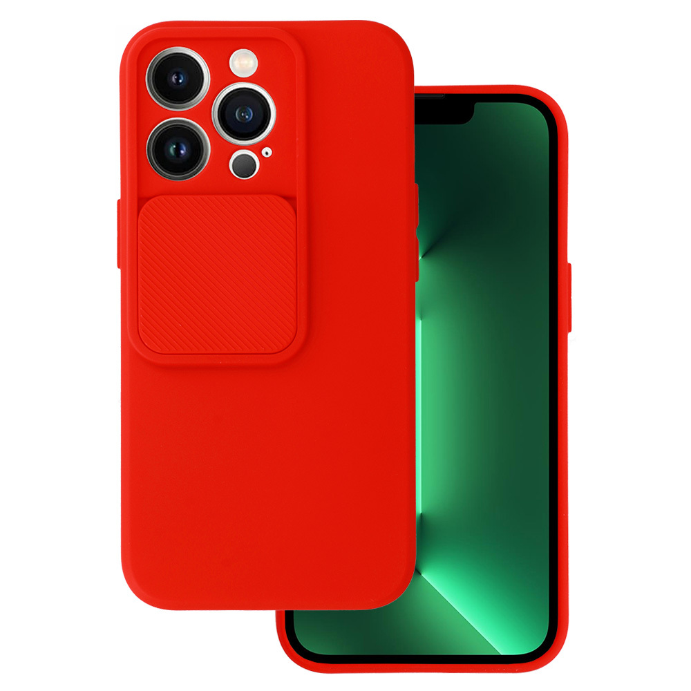 Viedtālruņa apvalks Camshield Soft Iphone 13 Pro sarkans