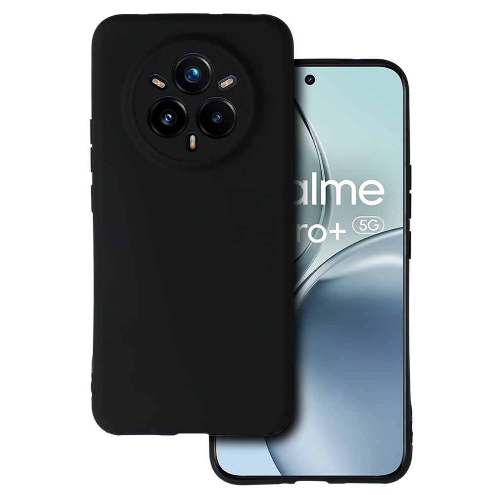 Aizmugures apvalks MATT Realme 14 PRO PLUS 5G Melna
