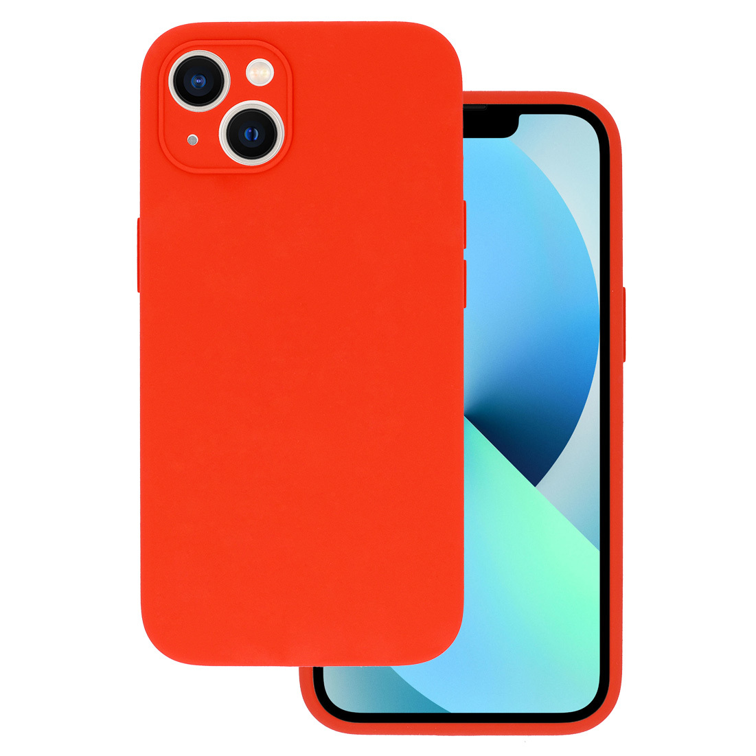 Vennus Case Silicone Lite viedtālruņa apvalks iPhone 14 Plus oranžs