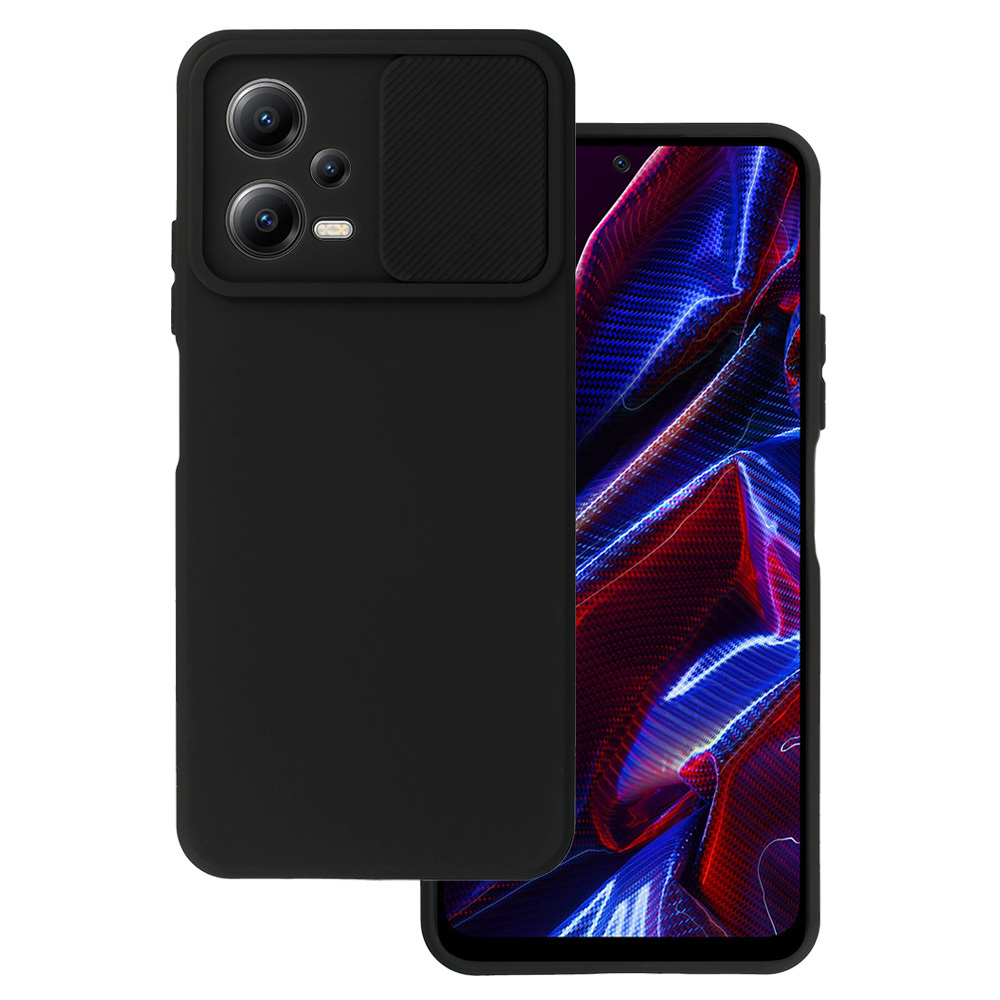 Camshield Soft viedtālruņa apvalks Xiaomi Redmi Note 12 5G/Poco X5 melns