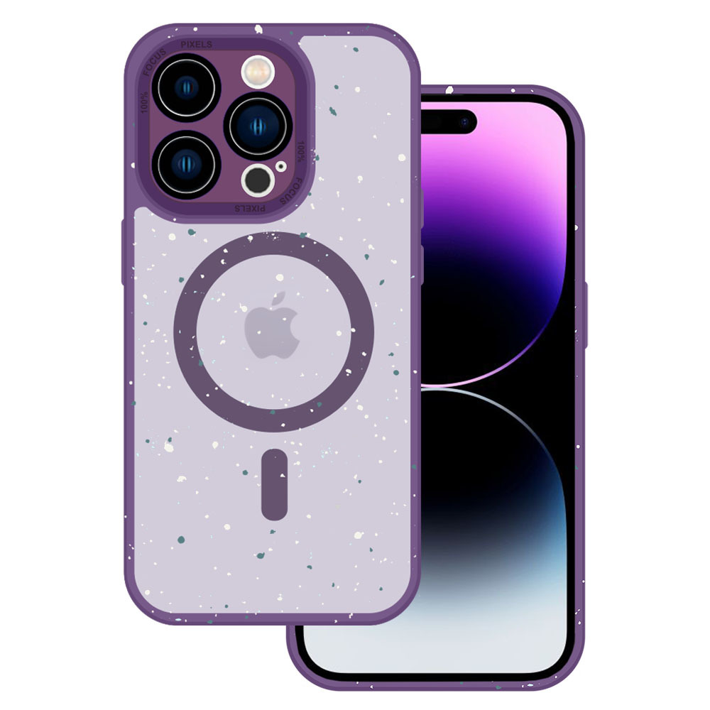 Tel Protect Magnētiskais Splash Matētais violets apvalks viedtālrunim iPhone 15 Plus
