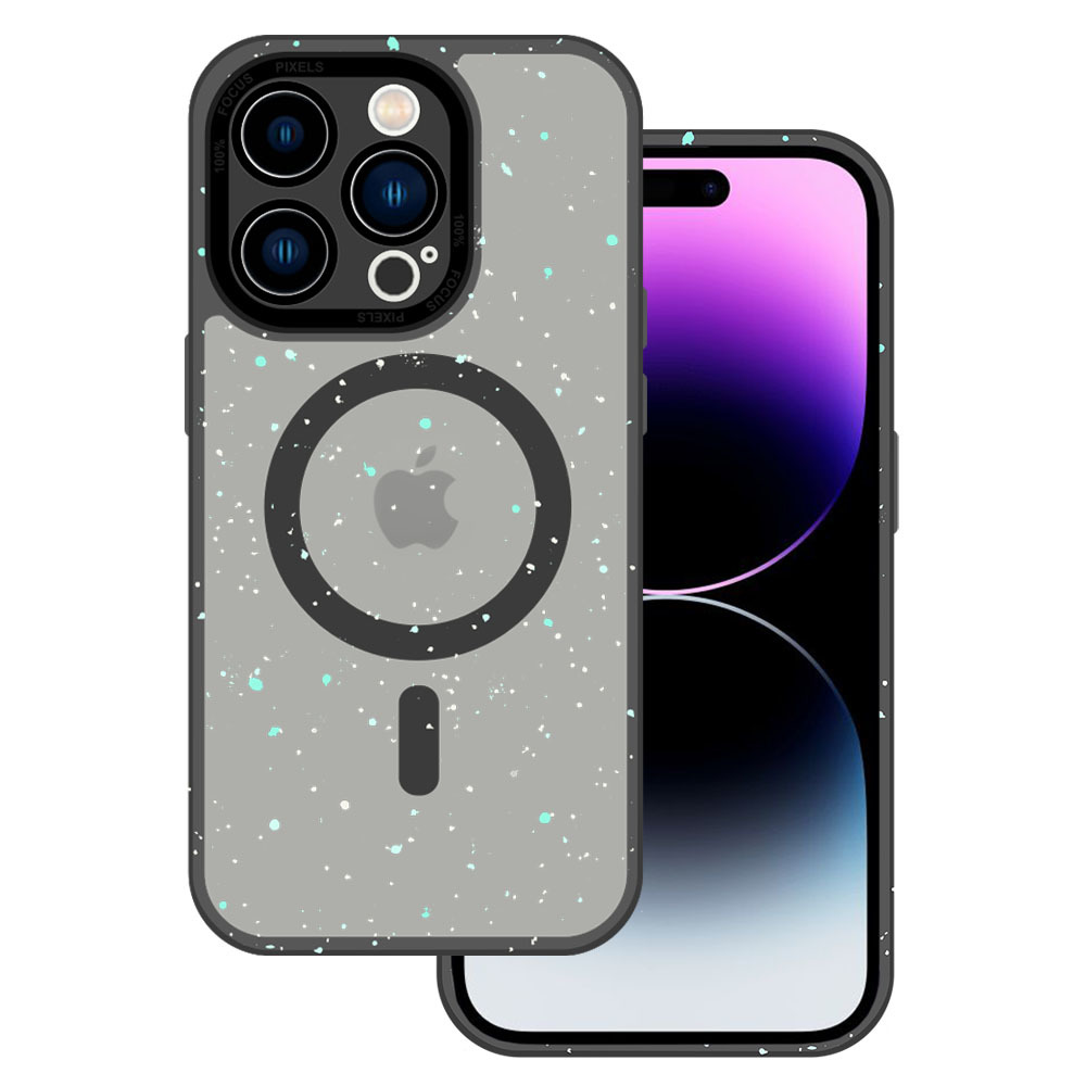 Tel Protect Magnētiskais Splash matētais viedtālruņa apvalks Iphone 15 Pro Max (m) - melns