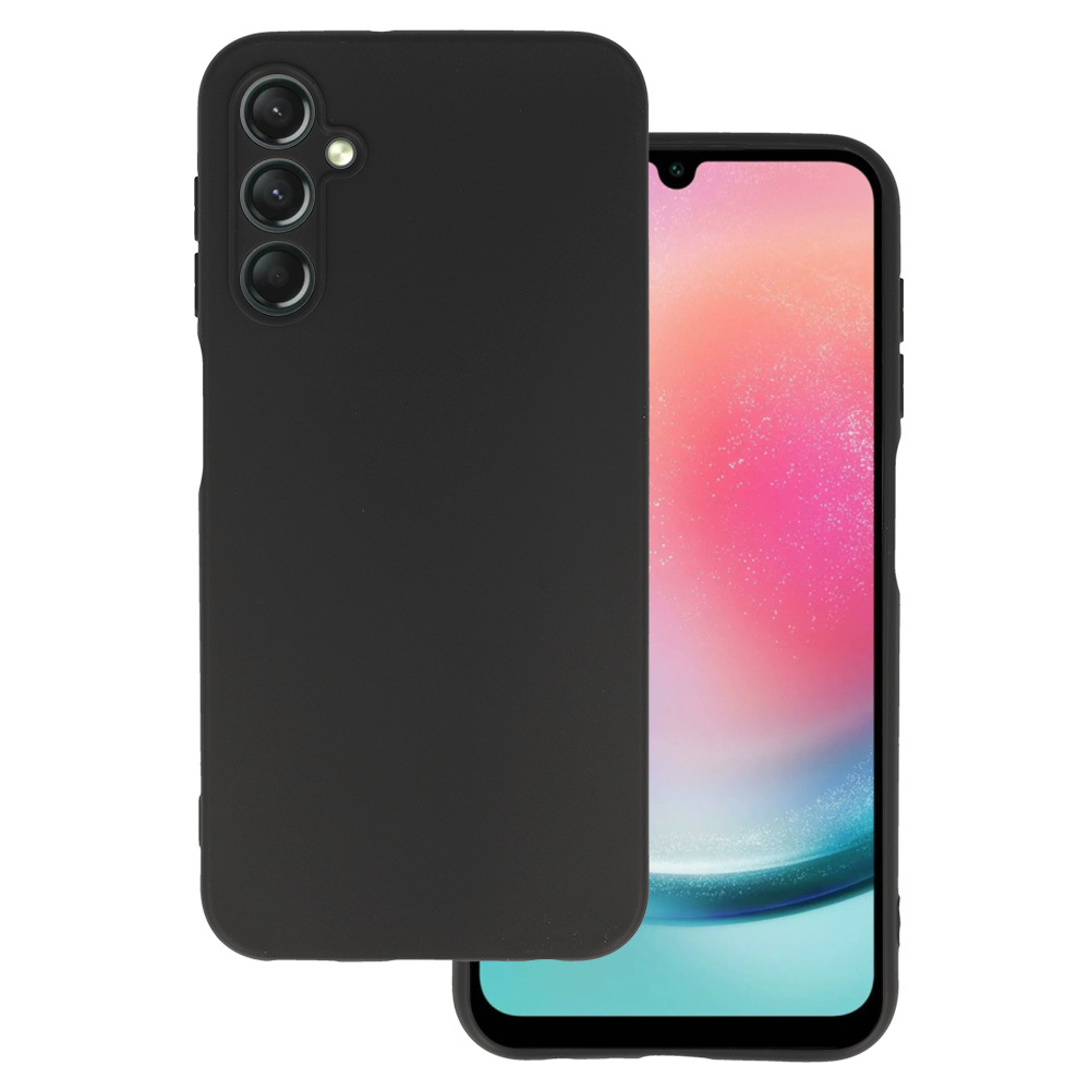 Matēts aizmugures apvalks Samsung Galaxy A25 5G melns