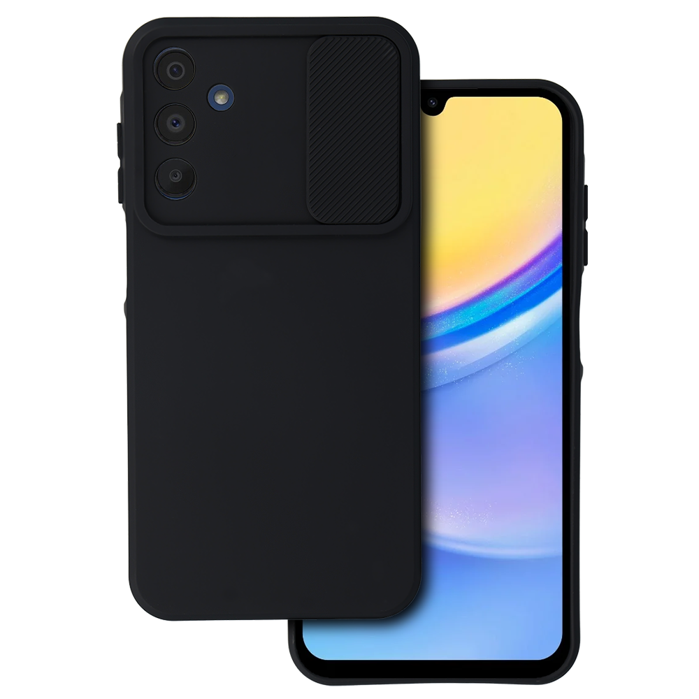 Camshield Soft apvalks Samsung Galaxy A15 4G/5G - melns