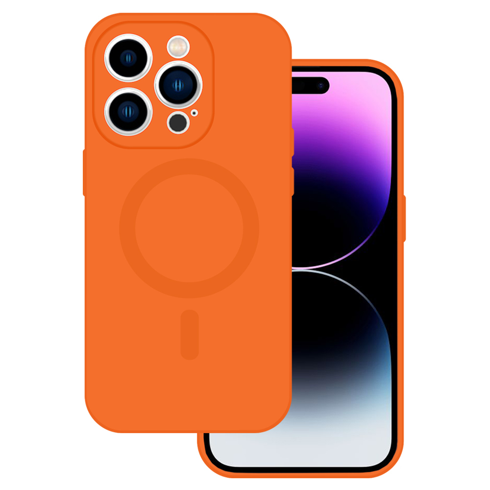 TEL PROTECT MagSilicone Viedtālruņa apvalks Iphone 13 - oranžs