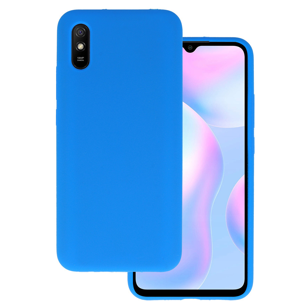 Viedtālruņa apvalks silikona Lite Xiaomi Redmi 9A (m) - zils (m)