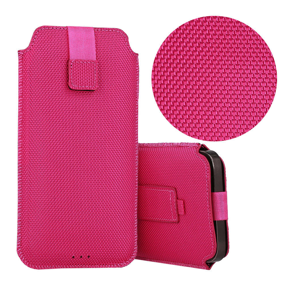 HIT Pouch Case (XL izmērs) Iphone 15/15 Pro/Iphone 16/16 Pro/Samsung S24/S24 Plus/S25/S25 Plus/A53/A55 5G dizains 2 rozā