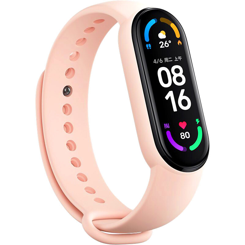 Siksna Xiaomi Mi Band 5/6/7 gaiši rozā