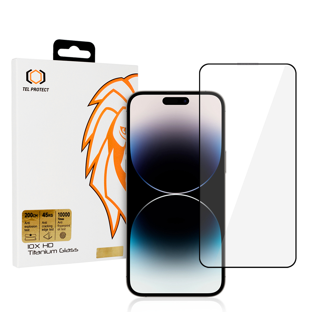 Aizsargstikls Tel Protect 10X HD Titanium piemērots Iphone 14 Pro Max