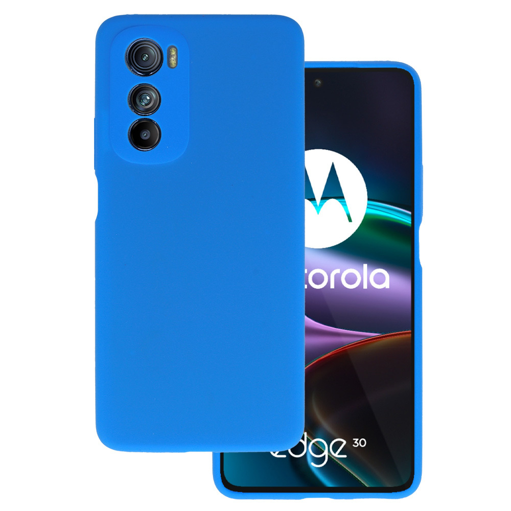 Viedtālruņa apvalks no silikona Lite Motorola Edge 30 zils