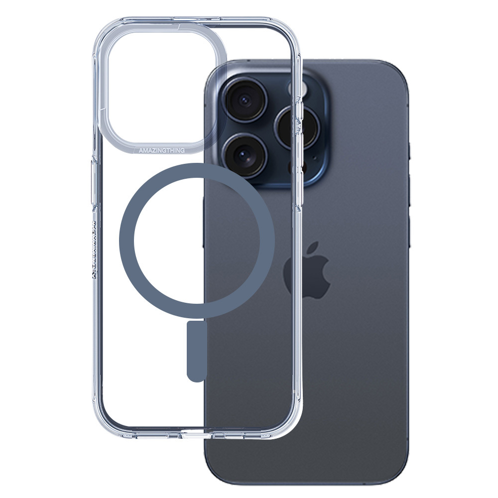 Amazing Thing Minimālais Magnētiskais apvalks MagSafe 6.6FT IP156.7PMMINBU iPhone 15 Pro Max zilais