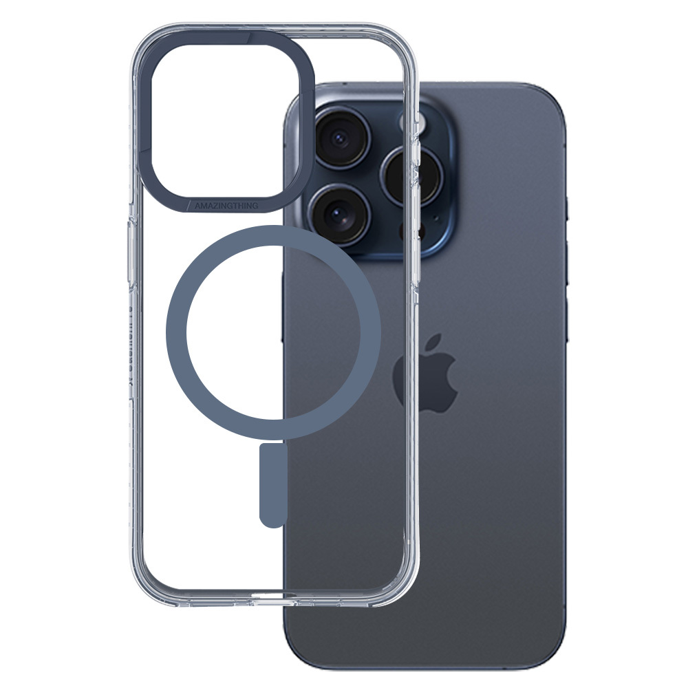 Amazing Thing Titan Pro Magnētiskais apvalks MagSafe 10FT IP156.1PTMBU iPhone 15 Pro zilais