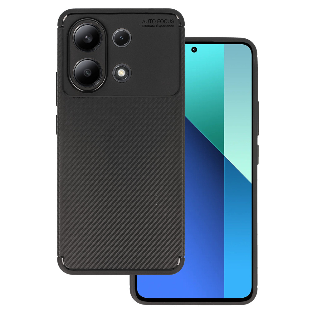 Tel Protect Carbon Elite viedtālruņa apvalks Xiaomi Redmi Note 13 4G melns