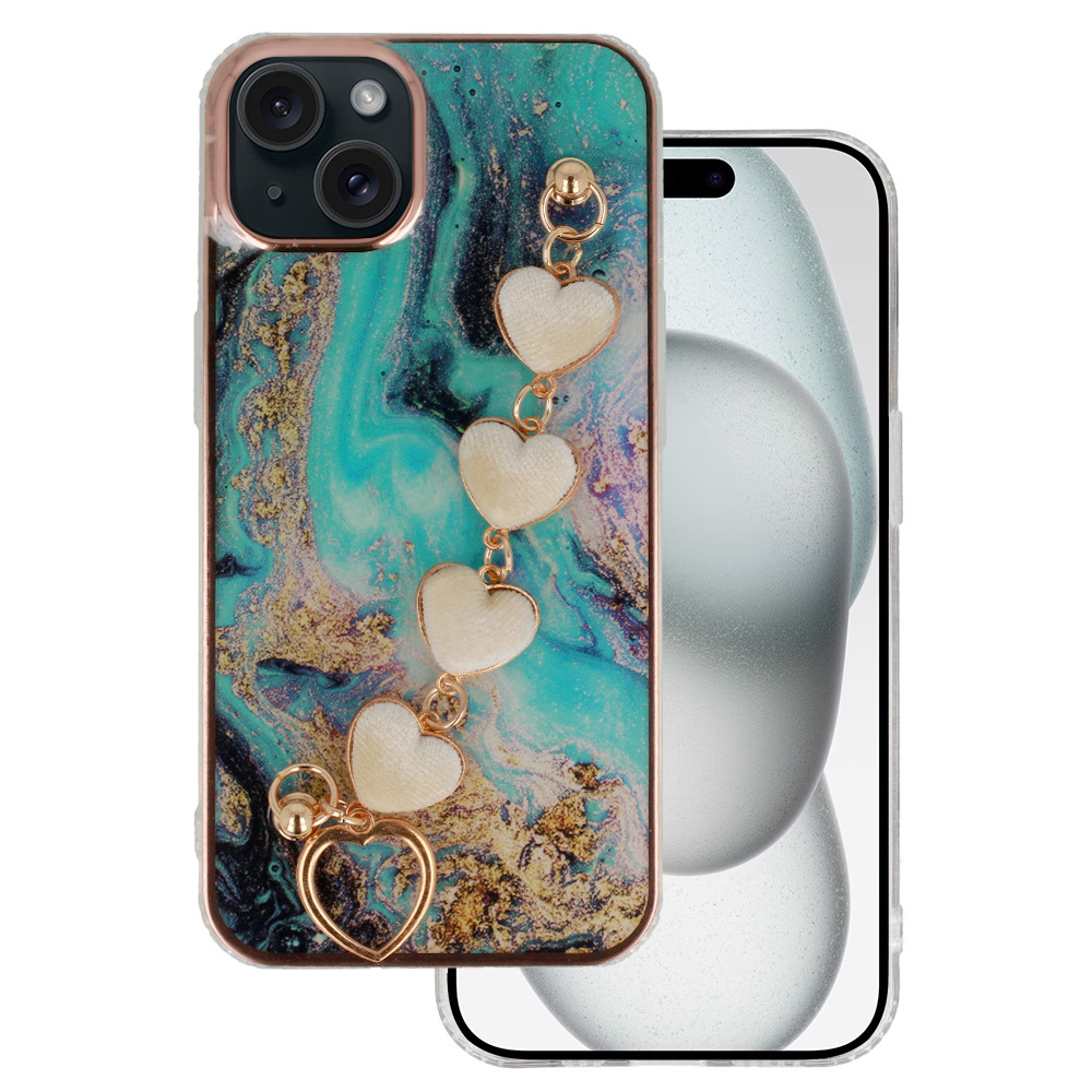 Trend viedtālruņa apvalks Iphone 15 Plus dizains 6 zils