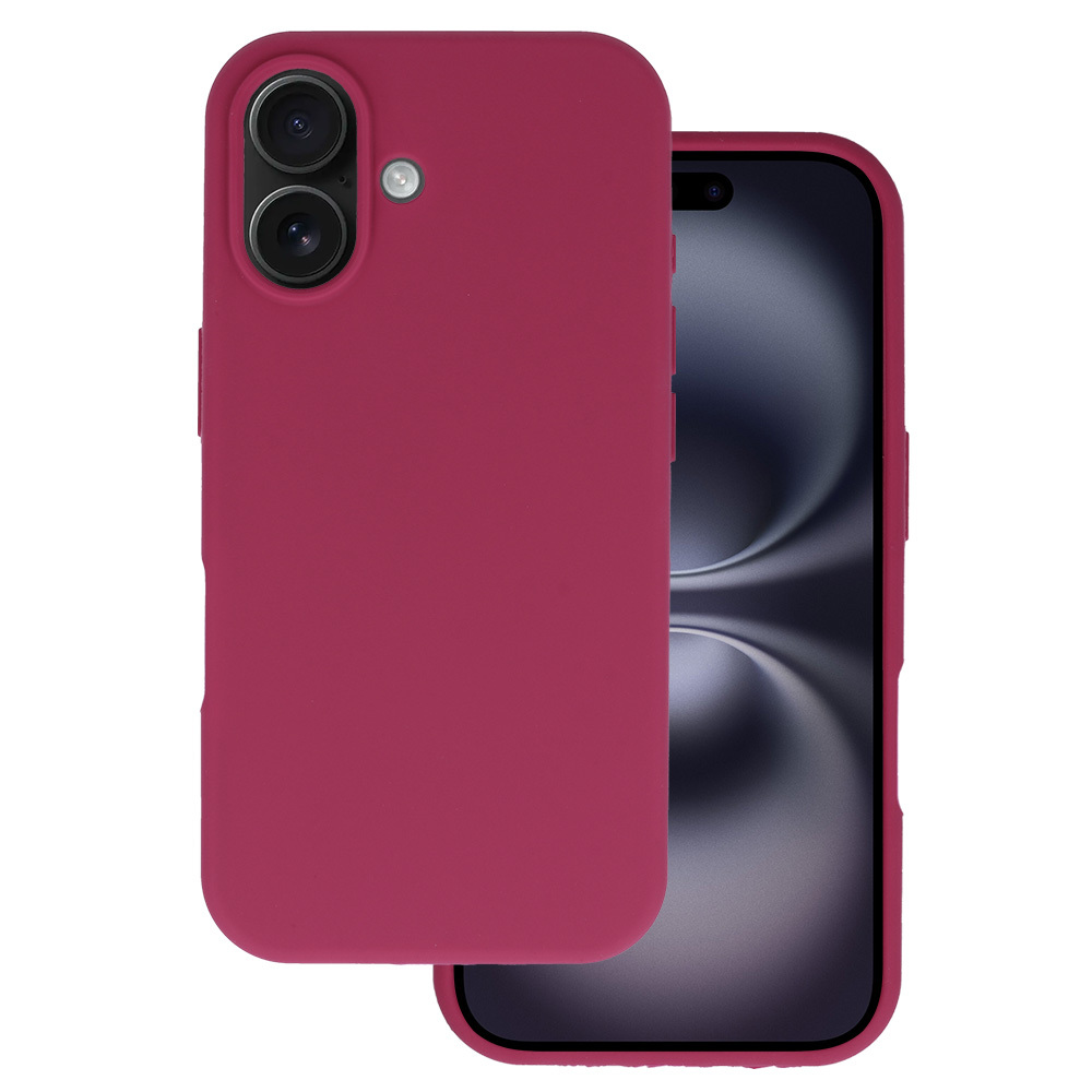 Viedtālruņa apvalks Silicone Lite Case iPhone 16 bordo