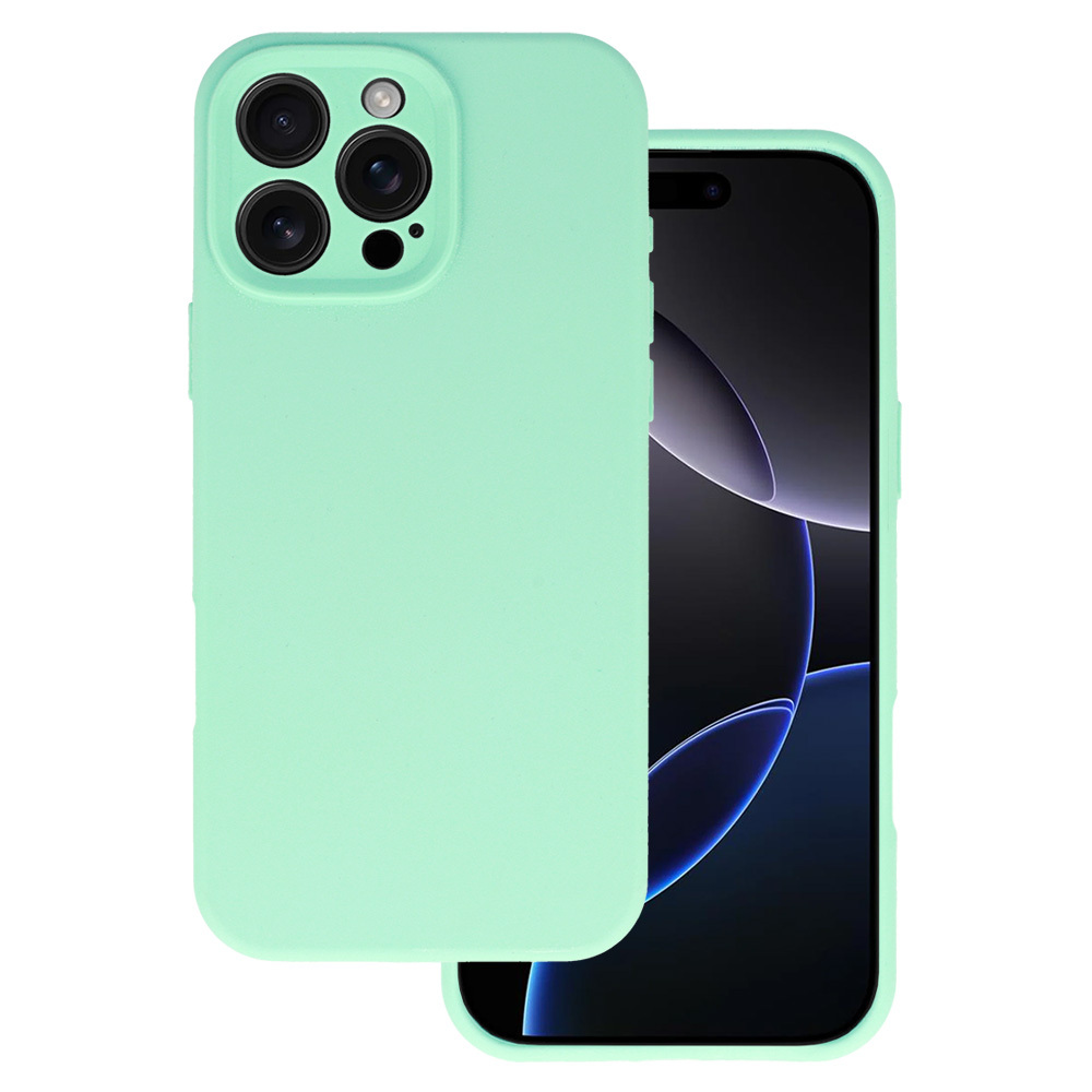 Viedtālruņa apvalks Silicone Lite Case iPhone 16 Pro Max menta zaļš