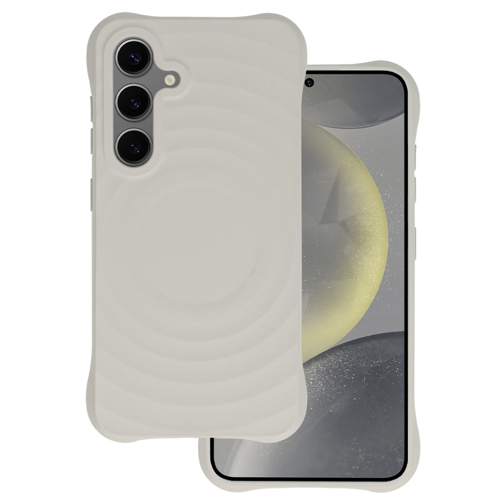 Tel Protect Wave Magnētiskais viedtālruņa apvalks Samsung Galaxy S24 Plus pelēka