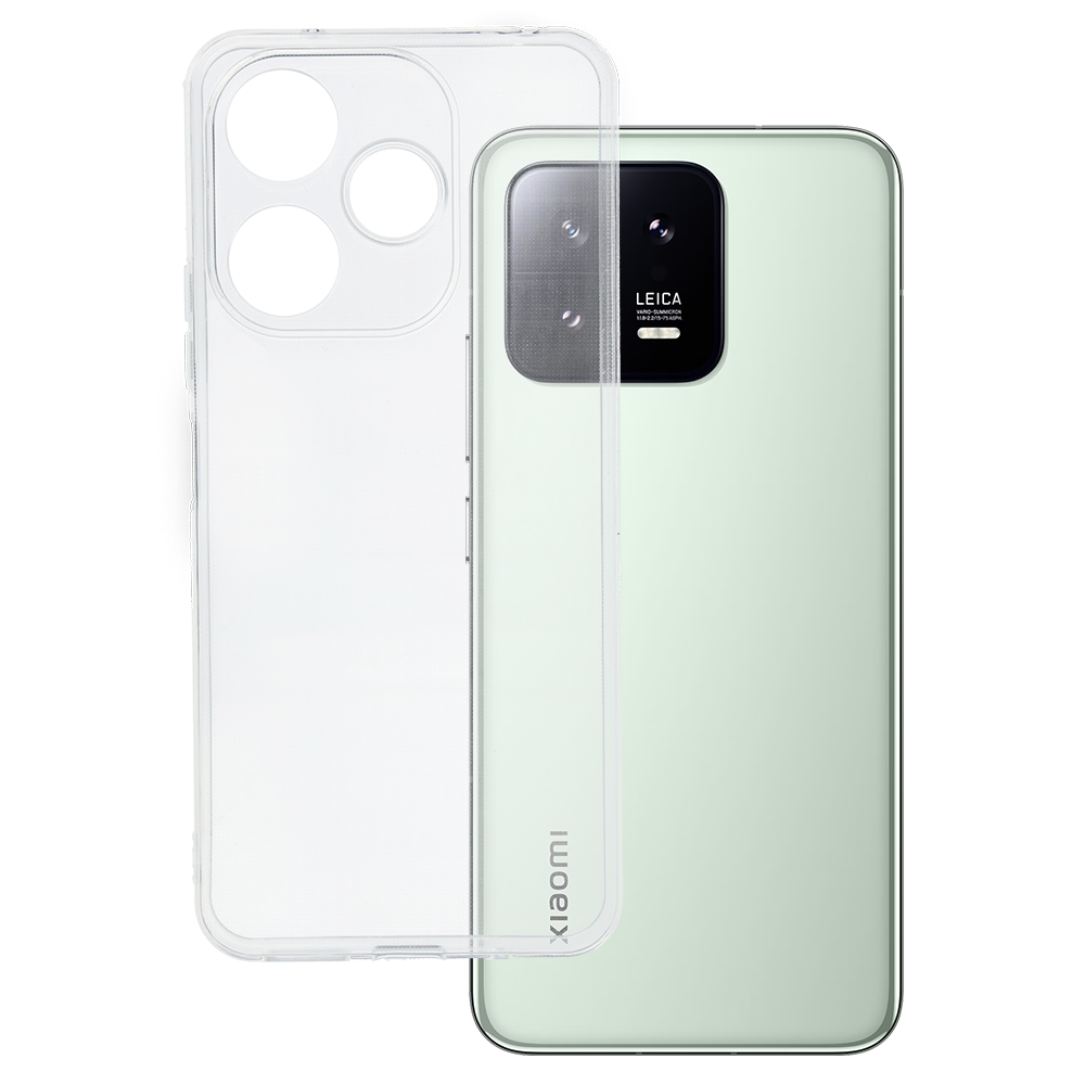 Aizmugurējais apvalks 2 mm perfekts Xiaomi Redmi 13 caurspīdīgs