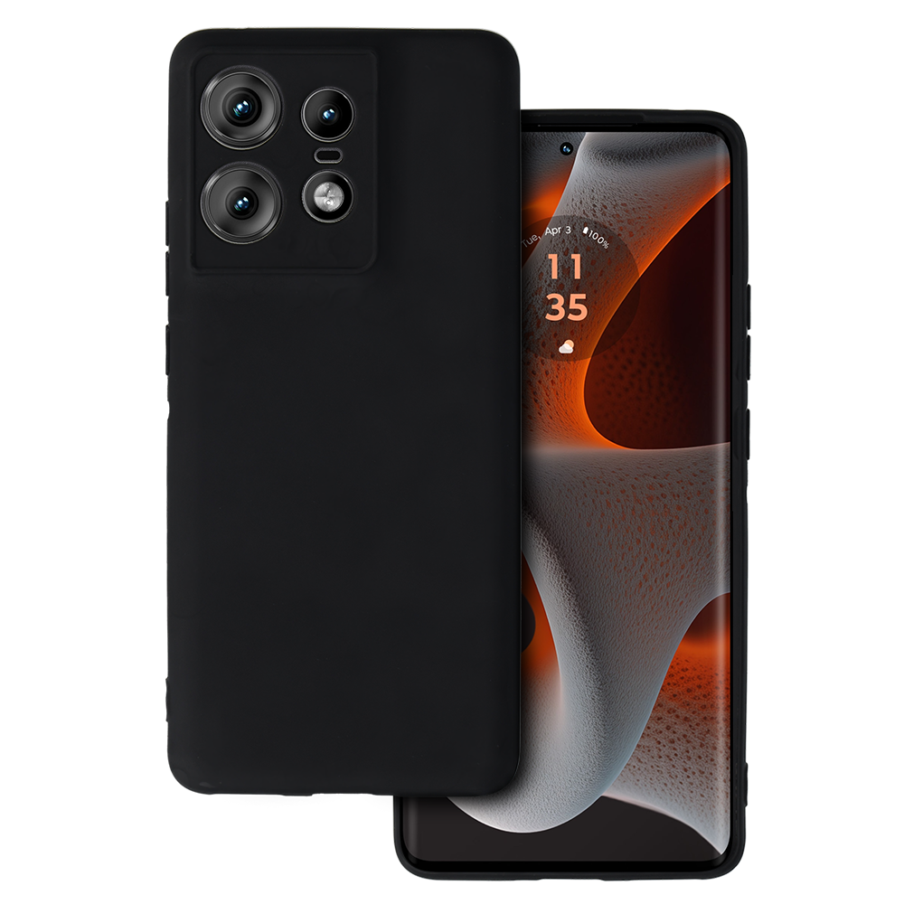 Aizmugurējais apvalks MATT Motorola Edge 50 Pro 5G melns